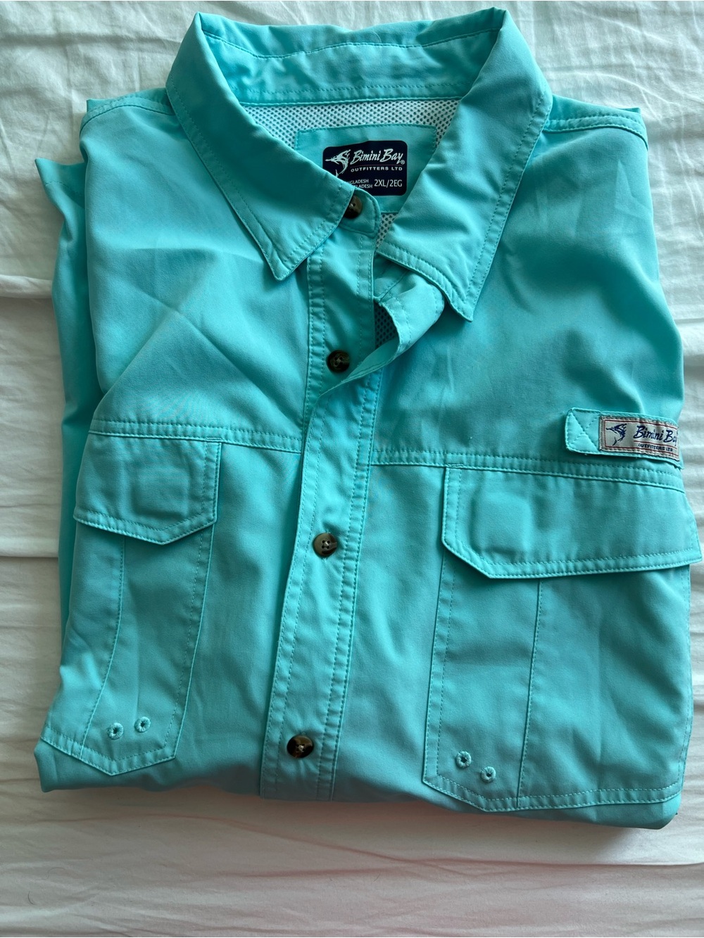 Bimini Bay Men's Lightweight Turquoise Shirt Jacket